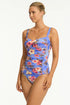 Sea Level Blue Hawaii Twist Singlet Top
